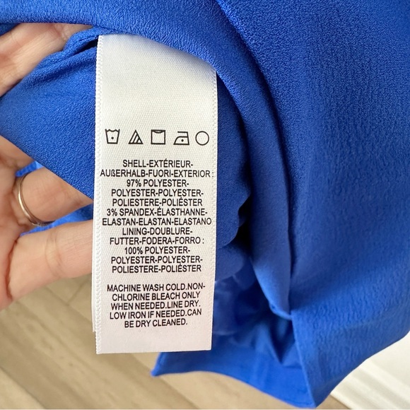 NWT Dress The Population Nicole Midi Dress in Electric Blue sz M - Picture 8 of 8